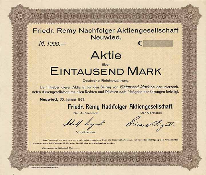 Friedr. Remy Nachfolger AG