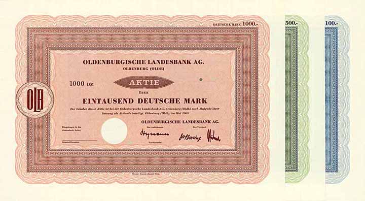 Oldenburgische Landesbank AG (3 Stücke)