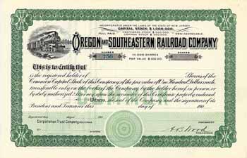 Oregon and Southeastern Railroad