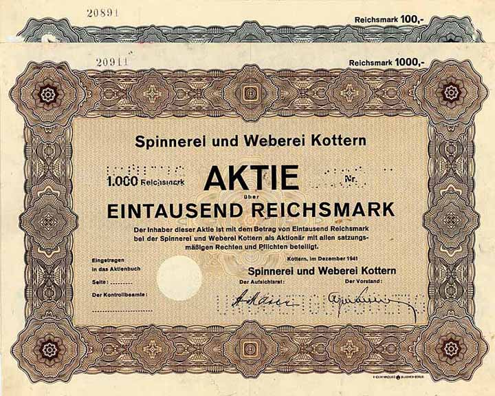 Spinnerei und Weberei Kottern (2 Stücke)