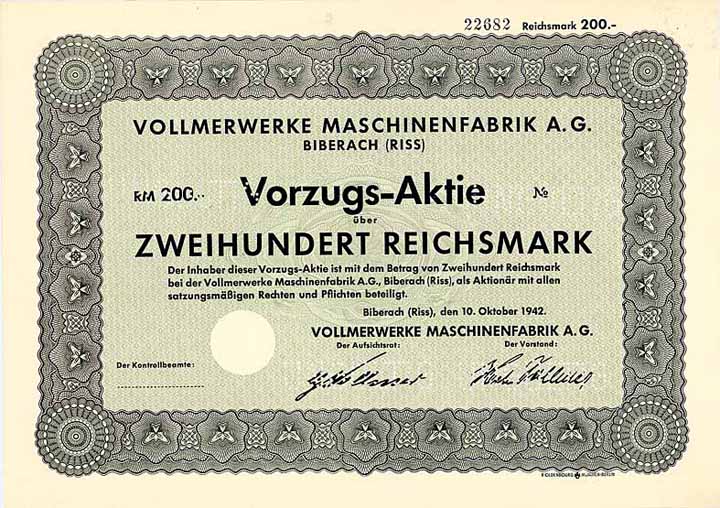 Vollmerwerke Maschinenfabrik AG