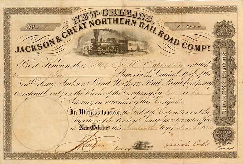 New Orleans, Jackson & Great Northern Railroad