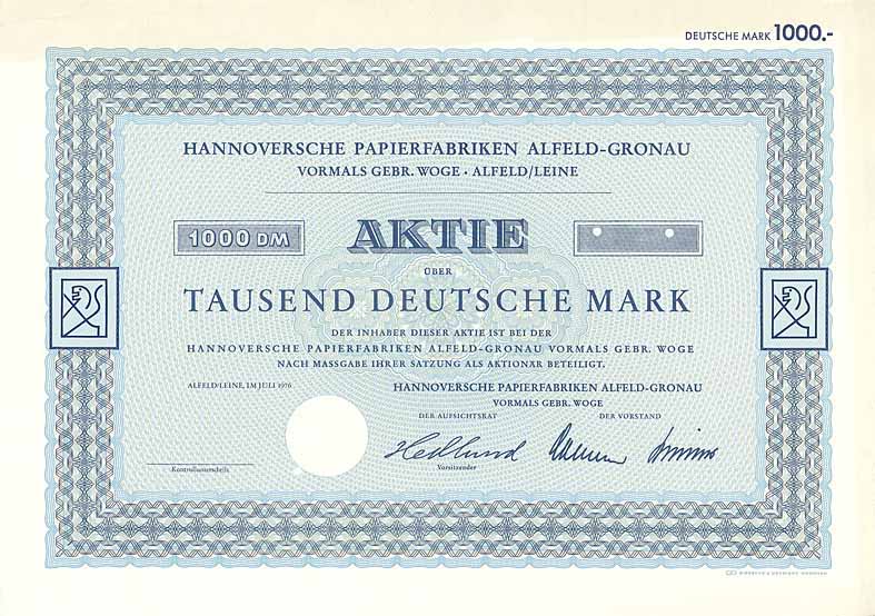 Hannoversche Papierfabriken Alfeld-Gronau AG
