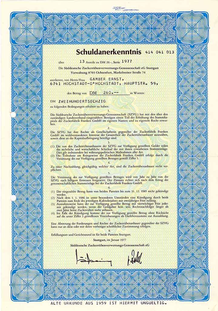 Süddeutsche Zuckerrübenverwertungsgenossenschaft eGmbH