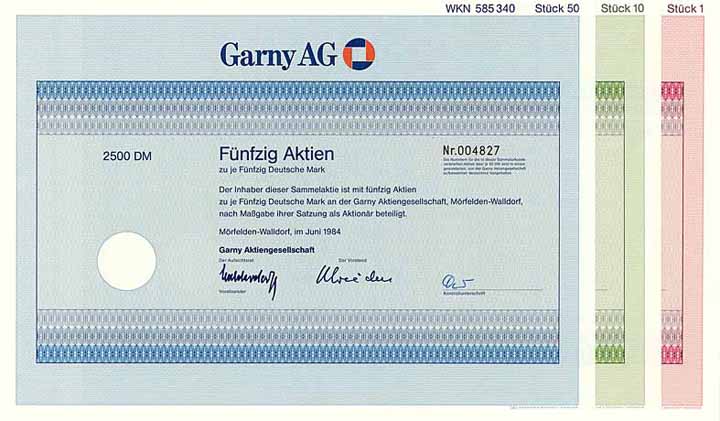 Garny AG (3 Stücke)