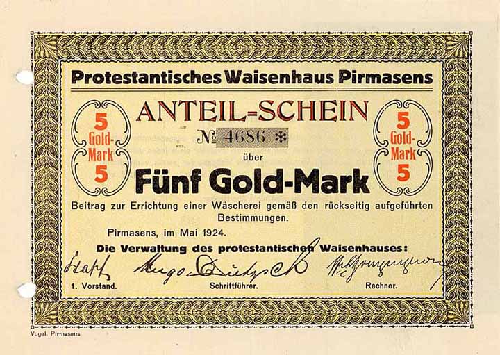 Protestantisches Waisenhaus Pirmasens