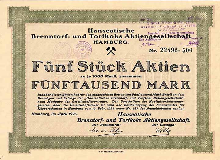 Hanseatische Brenntorf- und Torfkoks AG