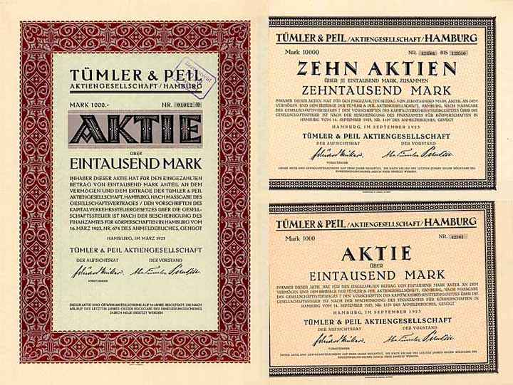 Tümler & Peil AG (3 Stücke)
