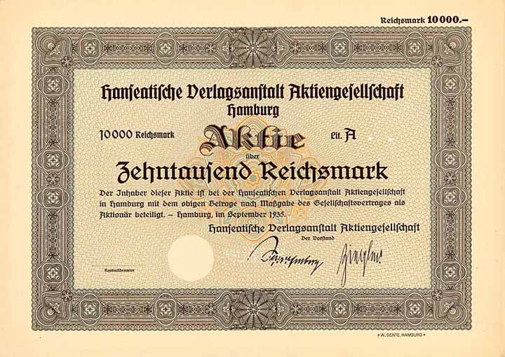 Hanseatische Verlagsanstalt AG