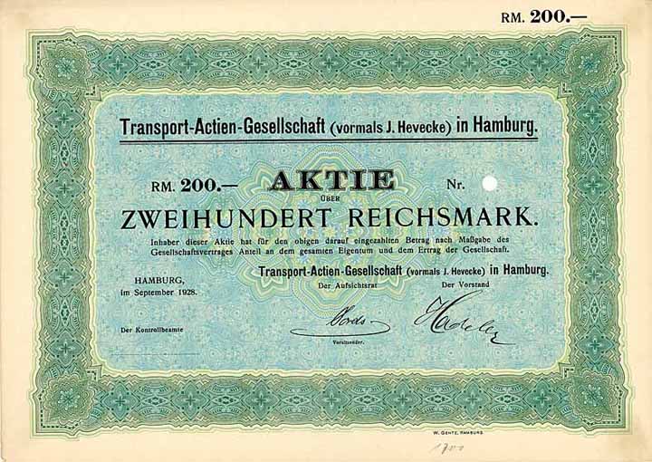 Transport-AG (vormals J. Hevecke)