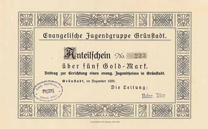 Evangelische Jugendgruppe Grünstadt