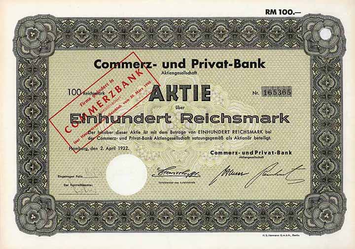 Commerz- und Privat-Bank AG