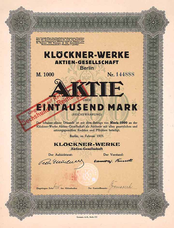 Klöckner-Werke AG