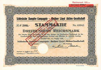 Schlesische Dampfer-Compagnie - Berliner Lloyd AG