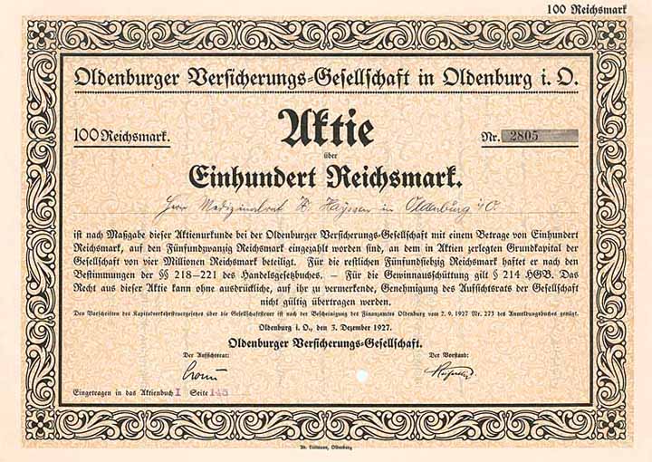 Oldenburger Versicherungs-Gesellschaft