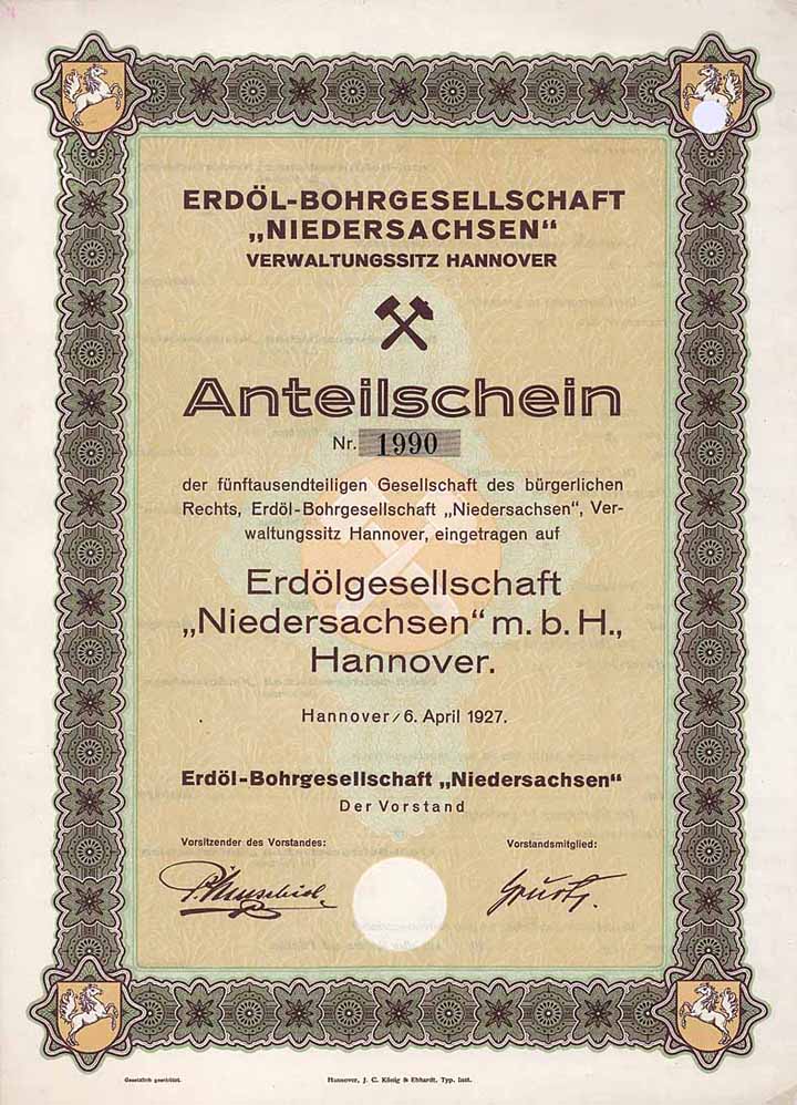 Erdöl-Bohrgesellschaft "Niedersachsen"