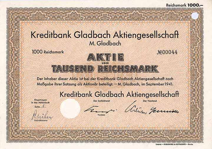 Kreditbank Gladbach AG