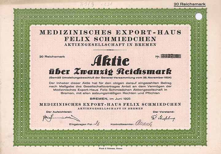 Medizinisches Export-Haus Felix Schmiedchen AG