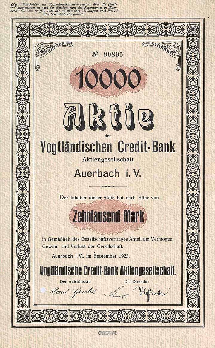 Vogtländische Credit-Bank AG