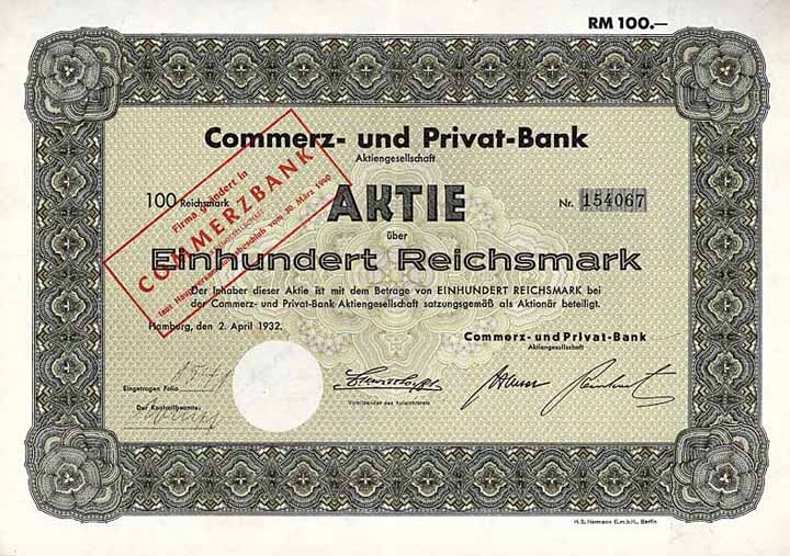 Commerz- und Privat-Bank AG