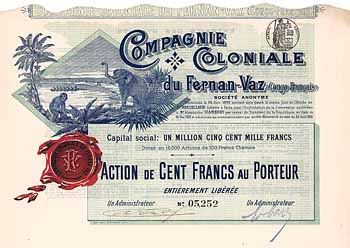 Cie. Coloniale du Fernan-Vaz (Congo-Francais) S.A.
