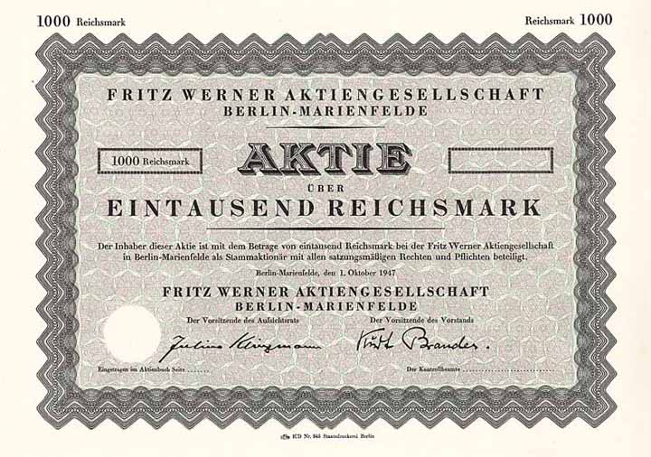 Fritz Werner AG