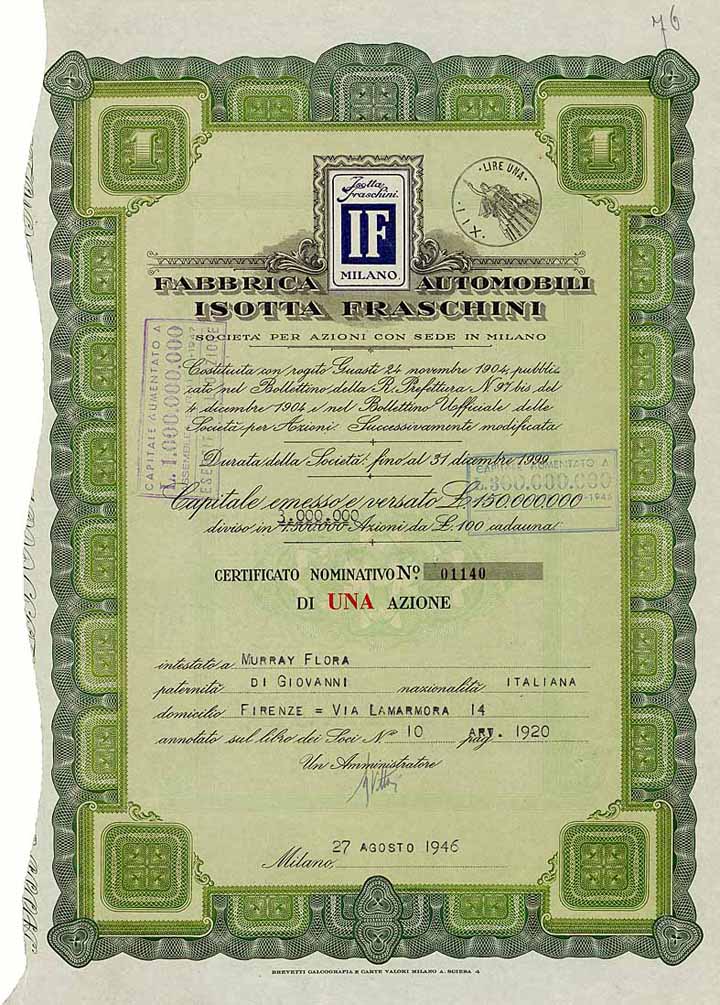 Fabbrica Automobili Isotta Fraschini S.p.A.