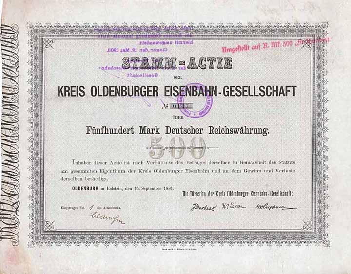 Kreis Oldenburger Eisenbahn-Gesellschaft