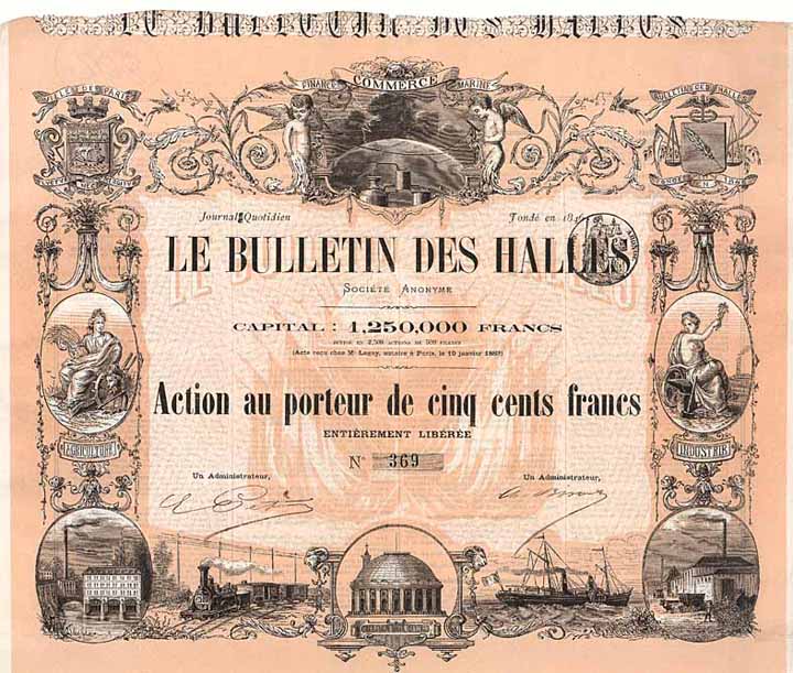 Le Bulletin des Hallés S.A.