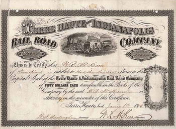 Terre Haute & Indianapolis Railroad (OU McKeen)