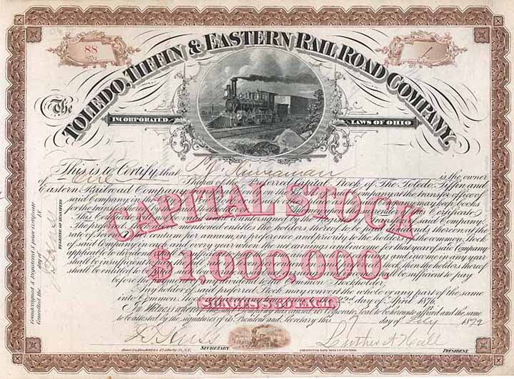 Toledo, Tiffin & Eastern Railroad Co.