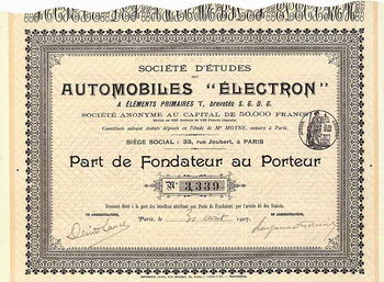 Soc. d'Études des Automobiles "Electron"