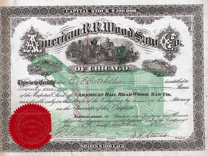 American Railroad Wood Saw Co.