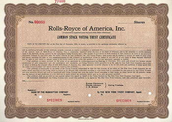 Rolls-Royce of America, Inc.