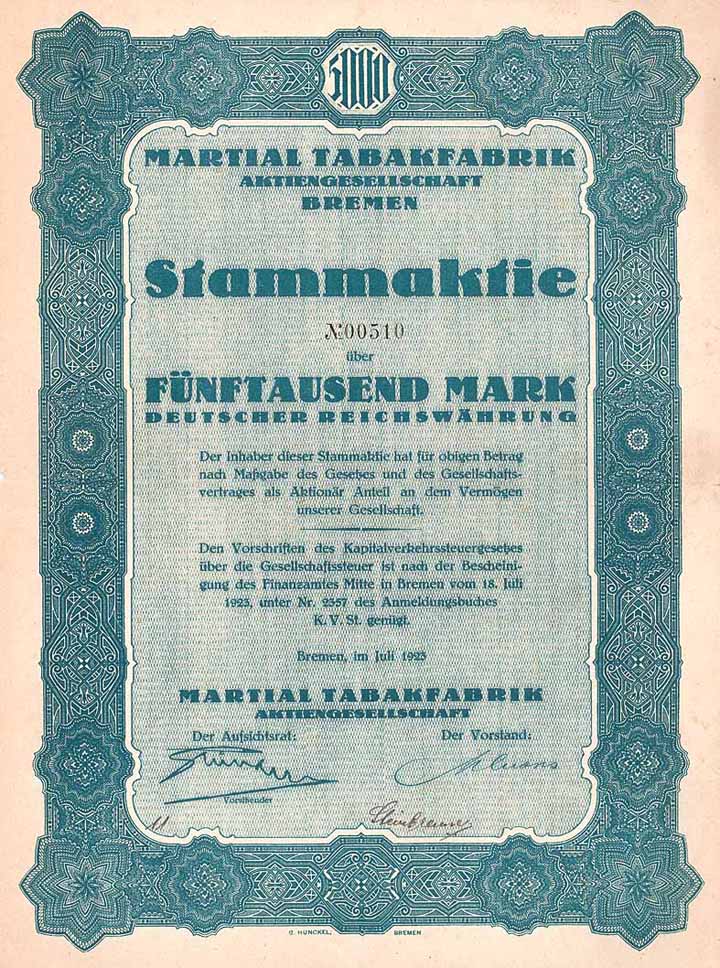 Martial Tabakfabrik AG