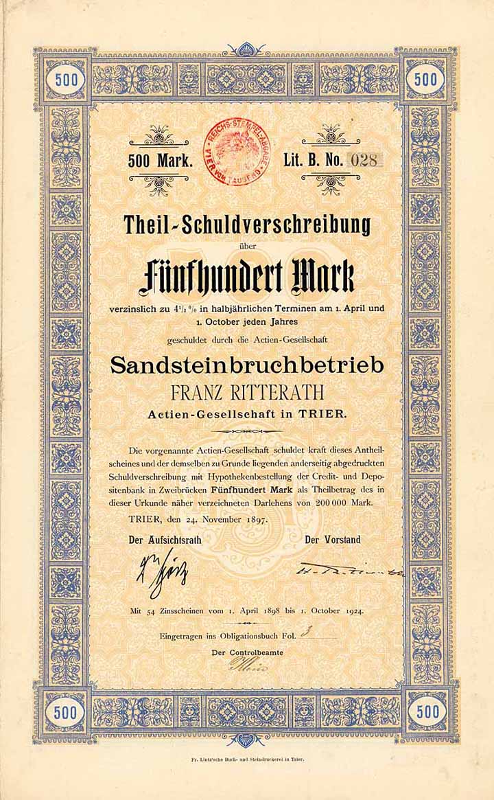 Sandsteinbruchbetrieb Franz Ritterath AG