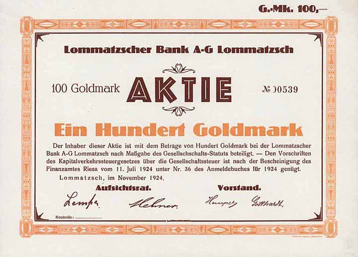 Lommatzscher Bank AG
