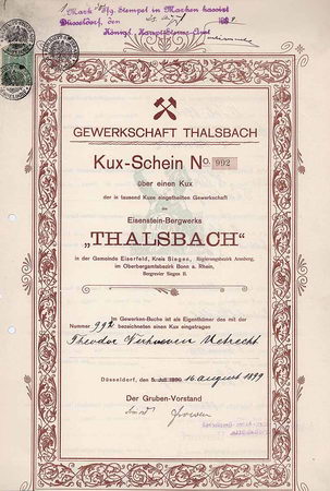 Eisenstein-Bergwerk “Thalsbach”