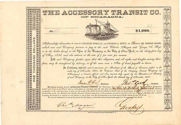 Accessory Transit Co. (of Nicaragua) (OU Charles T. Morgan)