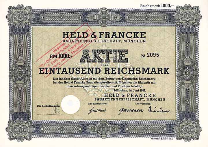 Held & Francke Bauaktiengesellschaft