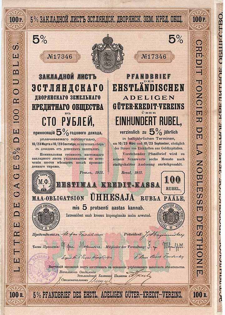 Ehstländischer Adligen Güter-Kredit-Verein