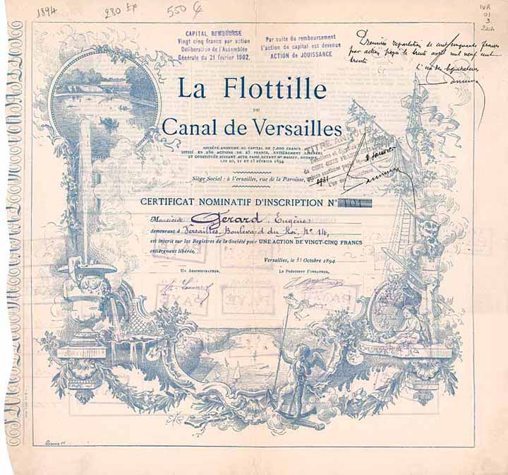 La Flottille du Canal de Versailles