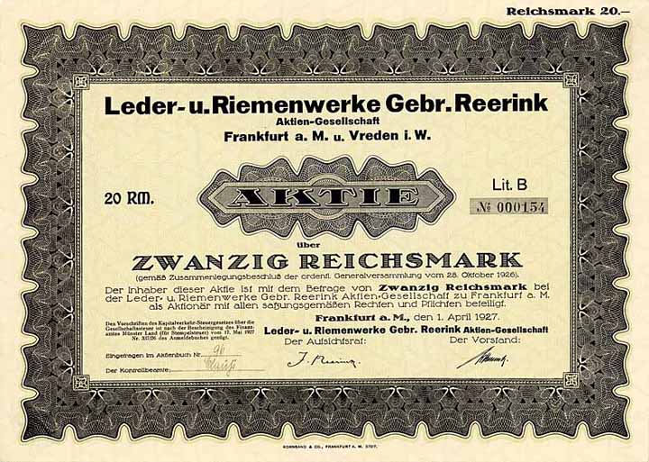 Leder- und Riemenwerke Gebr. Reerink AG