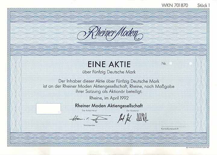 Rheiner Moden AG