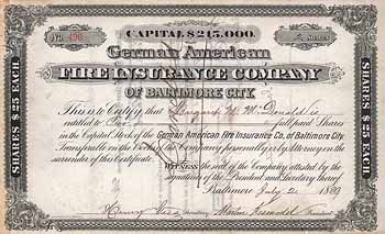 German American Fire Insurance Co. of Baltimore City