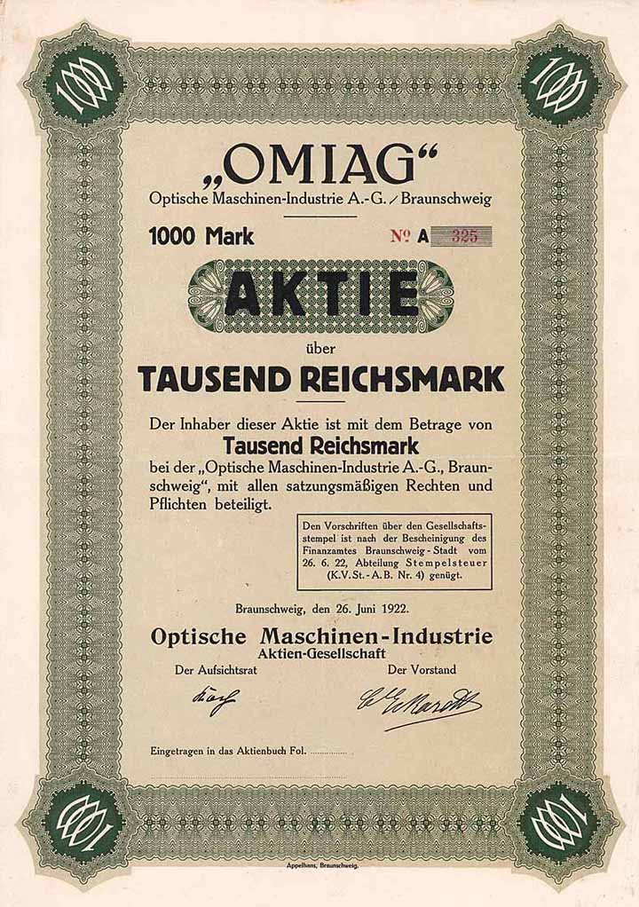 OMIAG Optische Maschinen-Industrie AG