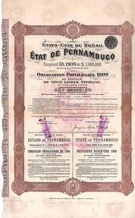 Etat de Pernambuco (State of Pernambuco)