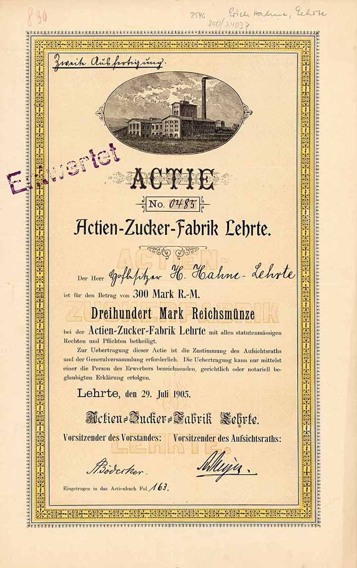 Actien-Zucker-Fabrik Lehrte