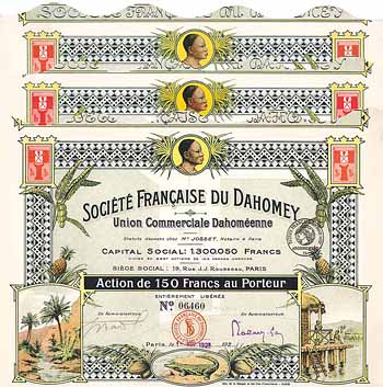Société Francaise du Dahomey (3 Stücke)