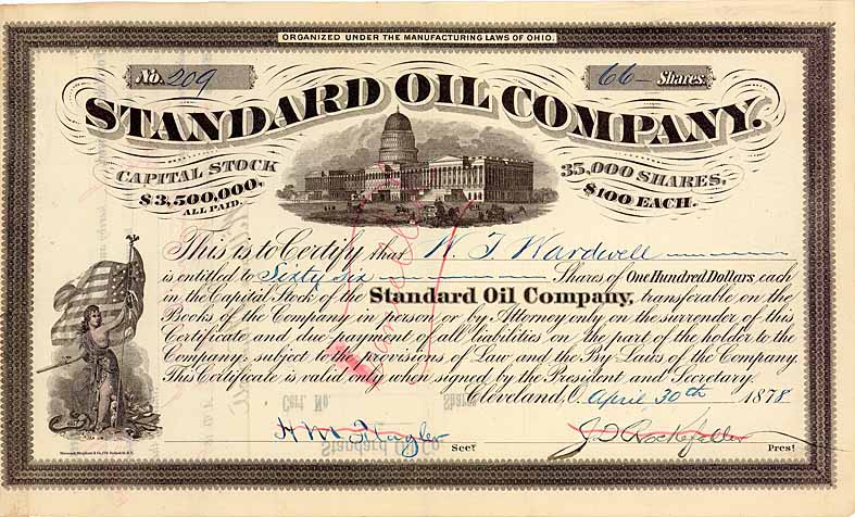 Standard Oil Co. (OU J.D. Rockefeller, 3x Flagler)